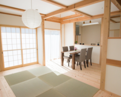 LDKは一続きの空間で、解放的。